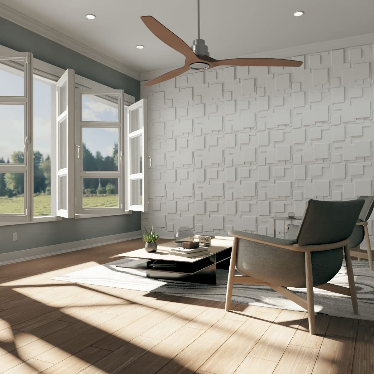 WHITE SQUARE PVC PANEL