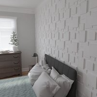 WHITE SQUARE PVC PANEL