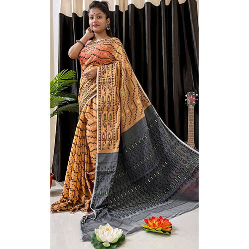 Different Available Ethnic Cotton Silk Saree Without Blouse