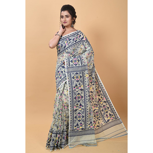 Ladies Woven Design BD Dhakai Jamdani Saree