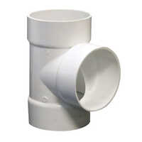 PVC Pipe Tee - Durable PVC Material, Available Sizes 3/4 Inch to 3 Inch, Clean White Color, High Pressure Resistant for Residential and Commercial Use