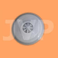 Pvc Pop Fan Sheet - Durable Pvc, Round Shape, Off White Color | Female Connection, No Warranty, No End Protector