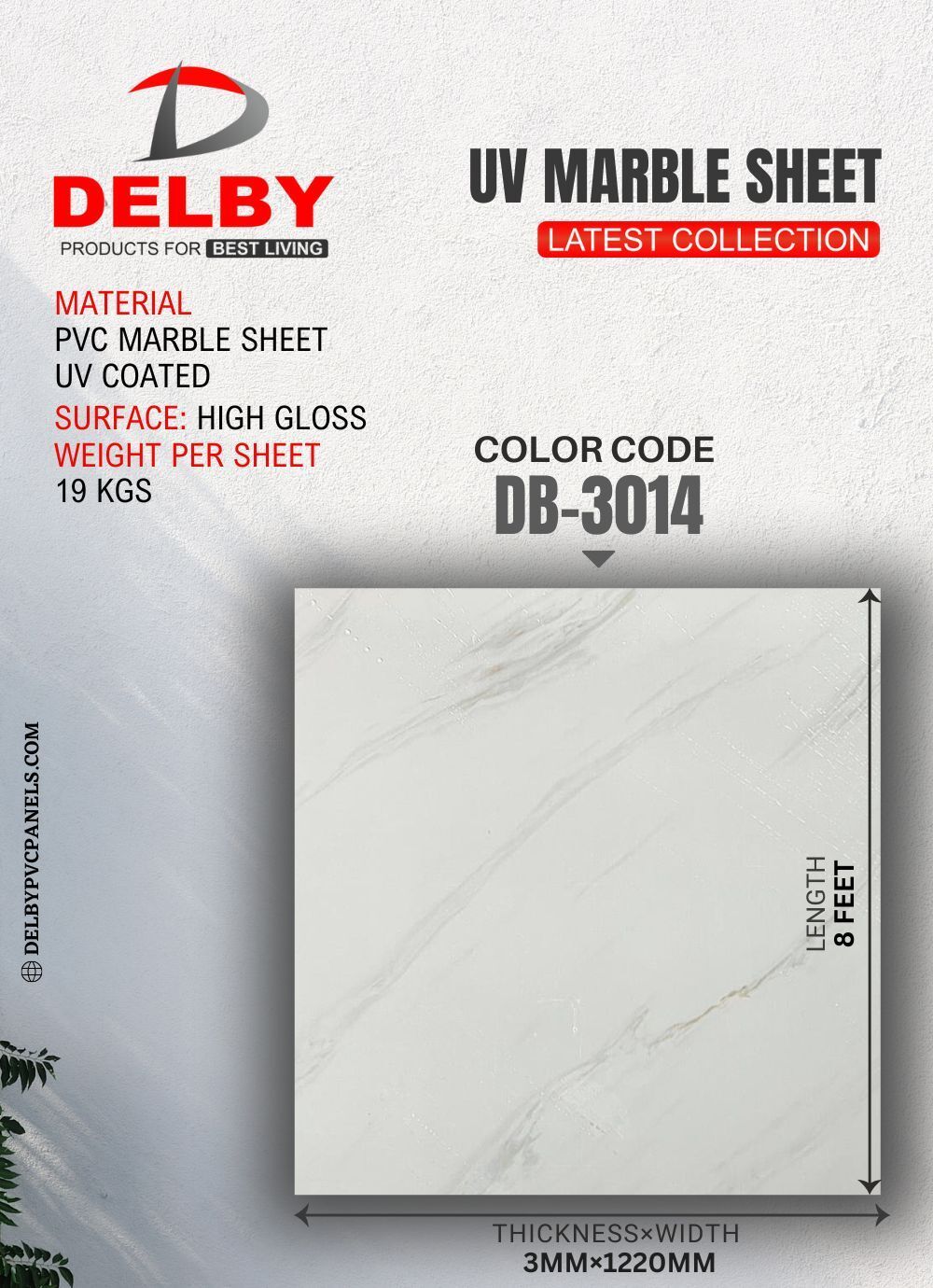 Delby UV Marble Sheets: 3mm Luxury Craftsmanship for Unrivaled Elegance and Enduring Quality.