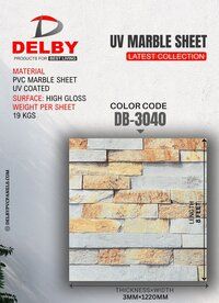 Delby UV Marble Sheets: 3mm Luxury Craftsmanship for Unrivaled Elegance and Enduring Quality.