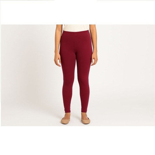 Maroon Ladies Legging - Material: Cotton