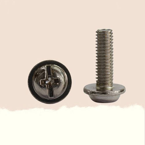 Silver M3 Ss 202 Washer Head Machine Screw