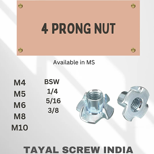 M4 MS 4 Prong Nut