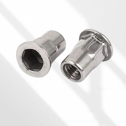 Silver M4 Ss304 Half Hex Insert Nut