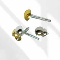 Ms Brass Mirror Screw - Brass Material, Sizes 1/2" To 4" | Polished Finish, Silver Color, Industrial Use, Long-lasting Performance