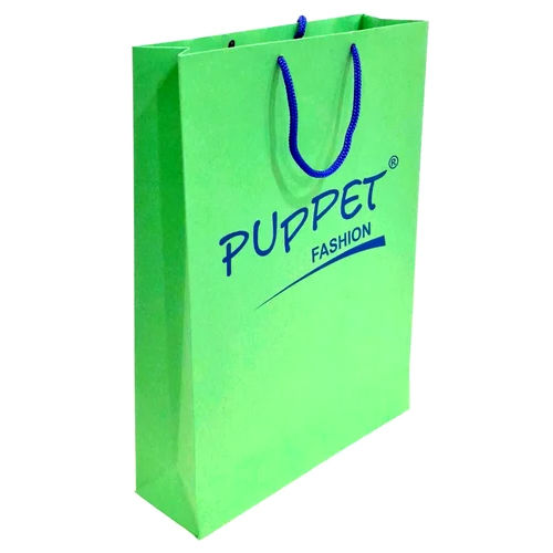 Green Designer Handmade Paper Bags