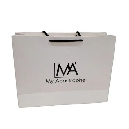 White Matt Laminated Paper Bag