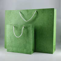 Green Handmade Paper Bags