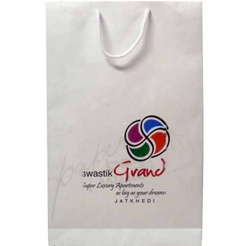 White Designed Shopping Bag