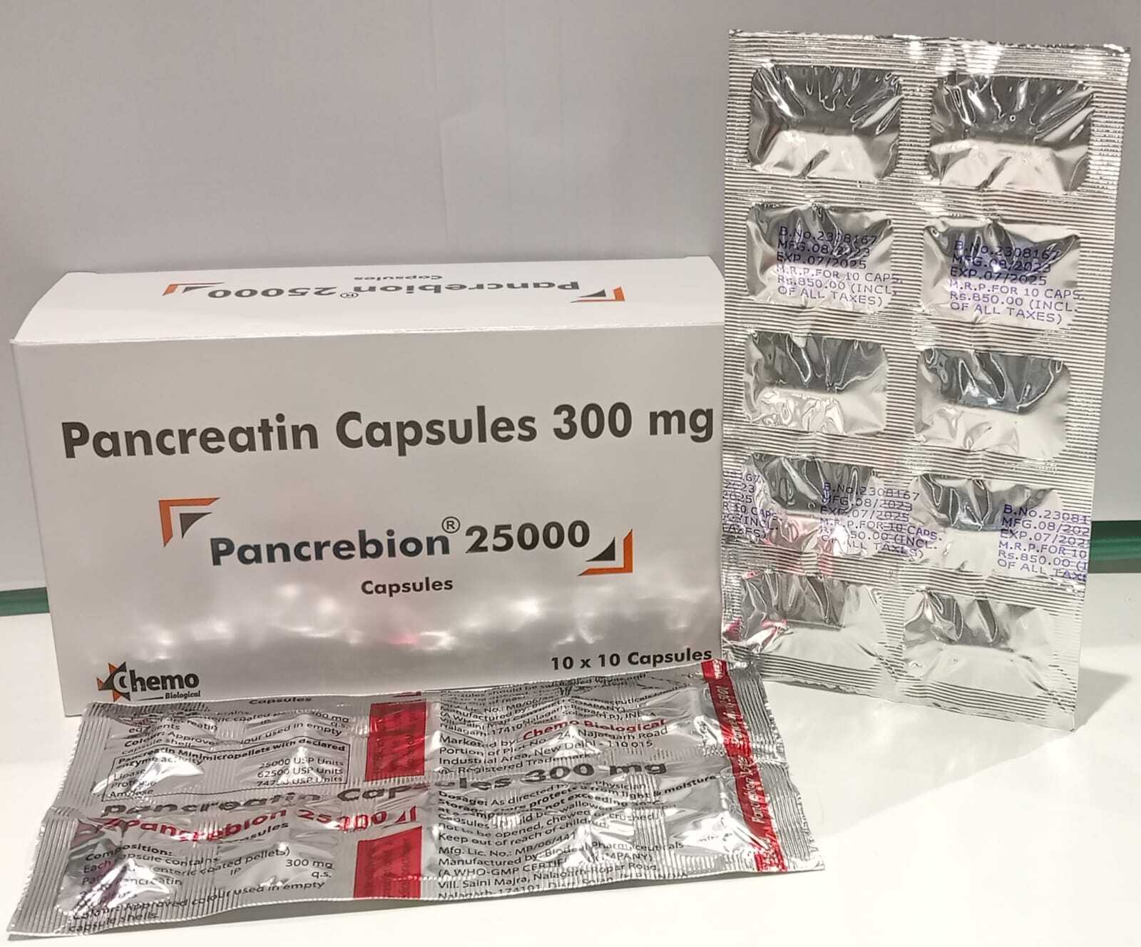 Pancreatin 300mg Capsules