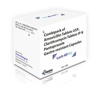 2 Tabs Clarithromycin 500mg + 2 Tabs Pantaprazole 40mg + 2 Tabs Amoxycillin 750mg Tabs - Drug Type: General Medicines