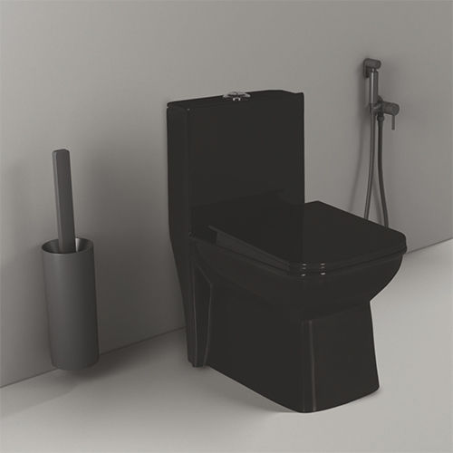 Athos Matt Black Rimless Washdown Closet