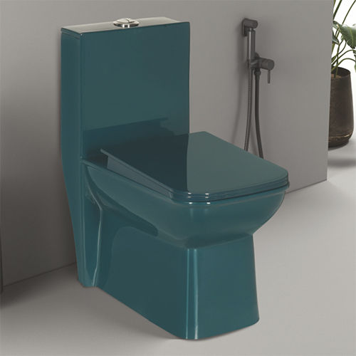 Athos Foresta Green Glossy Rimless Washdown Closet