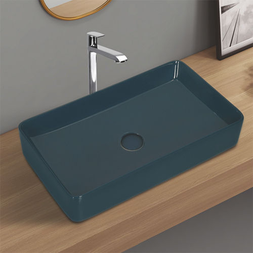 Crenza Royal Blue Glossy Table Top Basin