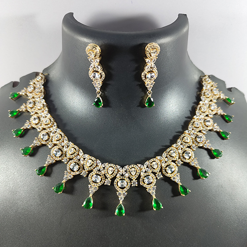 Modern   Golden Artificial Necklace Set