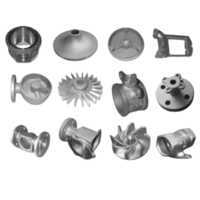 Aluminum Investment Casting Parts - Mould Casting Process, Various Sizes Available - Galvanized Surface Treatment For Enhanced Durability And Corrosion Resistance