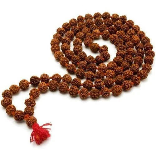 Wood 5 Mukhi Rudraksha Mala