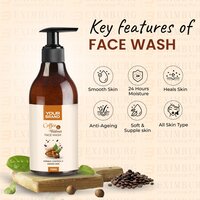 Coffee and walnut face wash