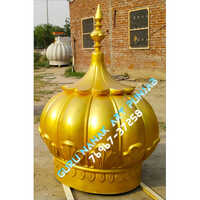 3 Feet Gurudwara Sahib Fiber Glass Gumbad