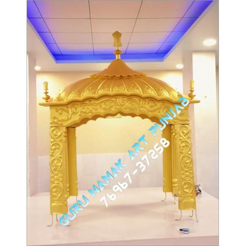 8 Feet Fiber Glass Palki Sahib - Color: Golden