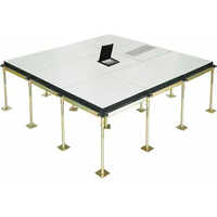 Raised Floors - Square Bare Steel Panels Screw Down, 33mm Thickness , Custom Color Finish For Cable Tray And Wire Access In Commercial And Corporate Spaces