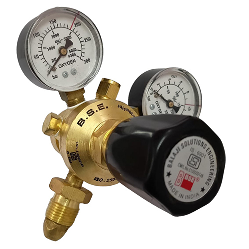 Double Stage Gas Pressure Regulator For Oxygen