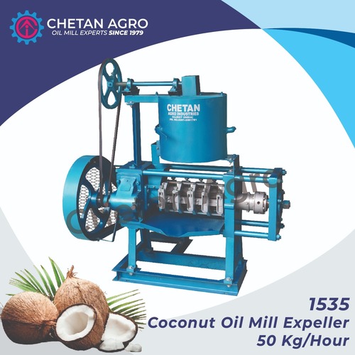 Coconut Mini Oil Mill Plant Chetan Agro Expeller Capacity 30 kg/hour