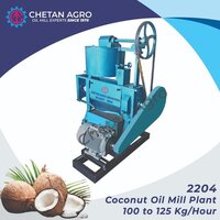 Coconut Oil Mill Plant Chetan Agro Oil Expeller Capacity 100-125 kg/hour