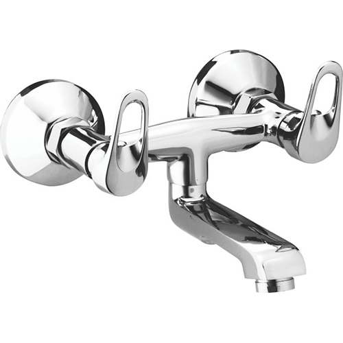 Silver Non-Telephonic Wall Mixer