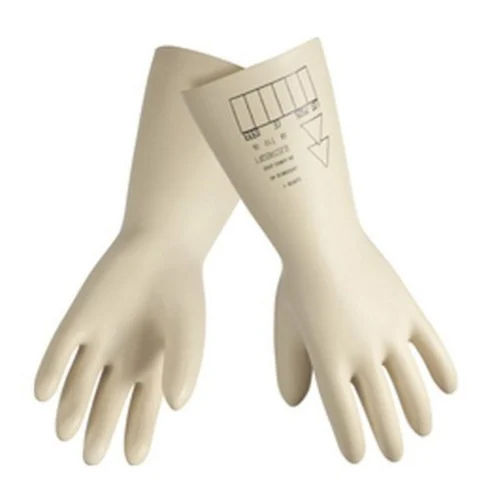 Rubber Full Fingered Plain Latex Electrical Insulated Gloves