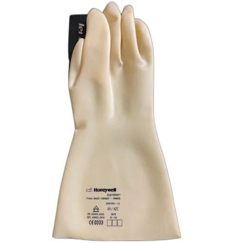 Rubber Honeywell Non-Powdered Electrical Safety Gloves