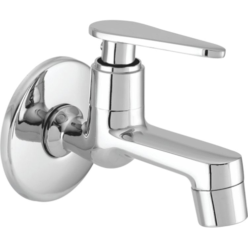 Brass Short Body Bib Cock - Color: Silver