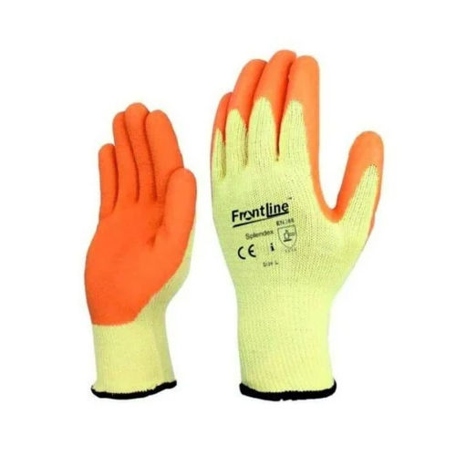 Rubber Frontline 7.5 Inches Latex Coated Hand Gloves