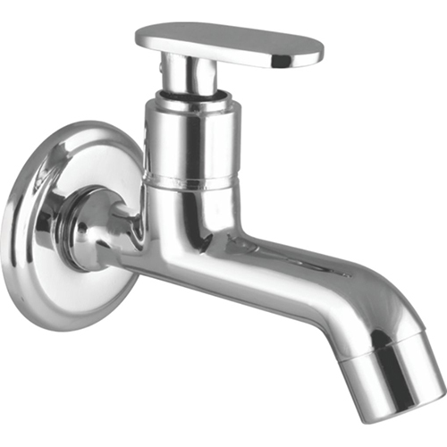 Long Body Bib Cock Tap - Color: Silver