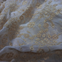 Madhav fashion Allover Coding Embroidery fabric