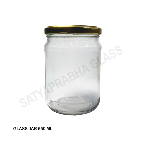 550 Ml Glass Jars - Color: Transparent