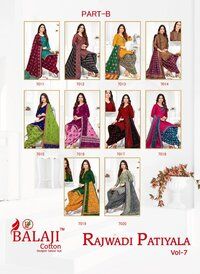 Balaji Rajwadi Patiyala Vol-7 - Dress Material