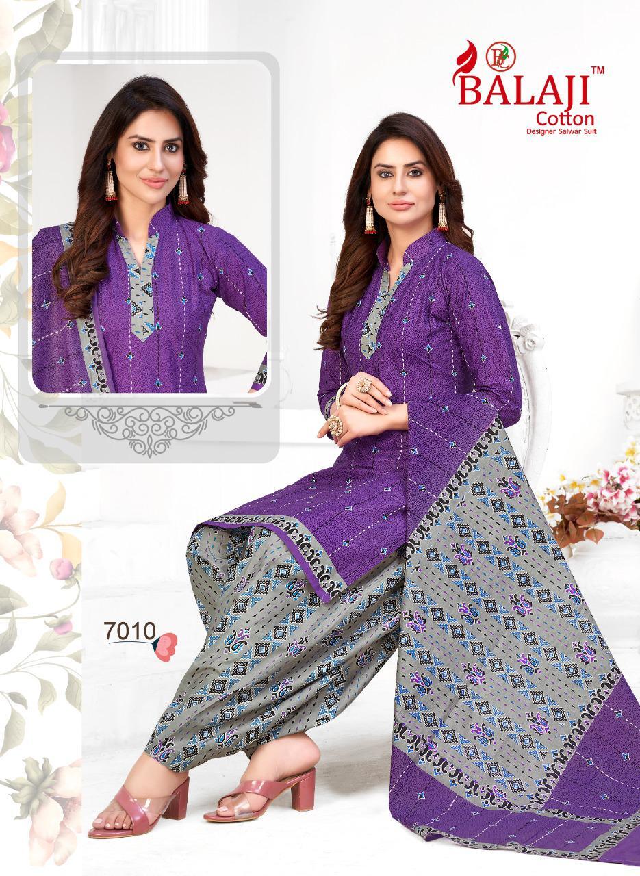 Balaji Rajwadi Patiyala Vol-7 - Dress Material