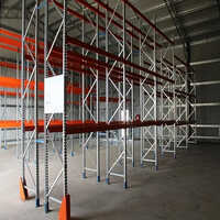 Stainless Steel Pallet Rack - 3000 Mm Height, Silver And Orange Colors | 3800 Kg Load Capacity, Painted Finish For Industrial Use