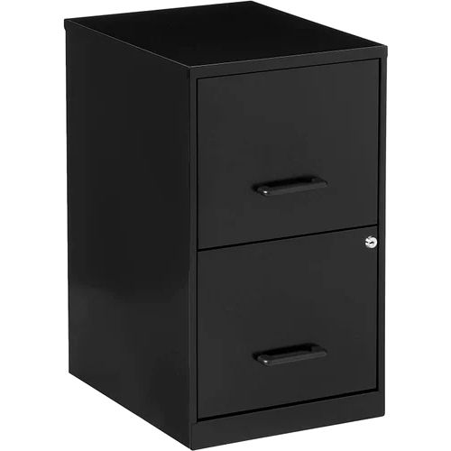 Black Two Drawer Mobile Pedestal Drawer