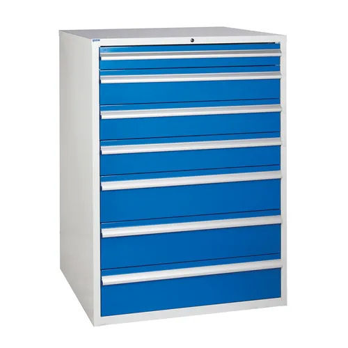 Blue Aluminum Tool Storage Cabinet