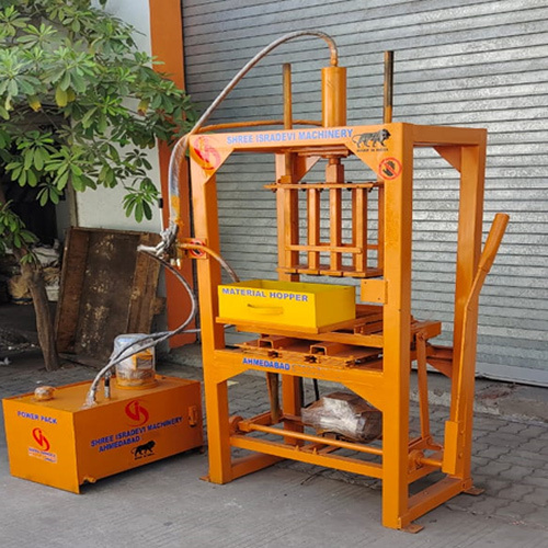 4 kvt Brick-Solid-Hollow Block Manual Hydraulic Press Machine
