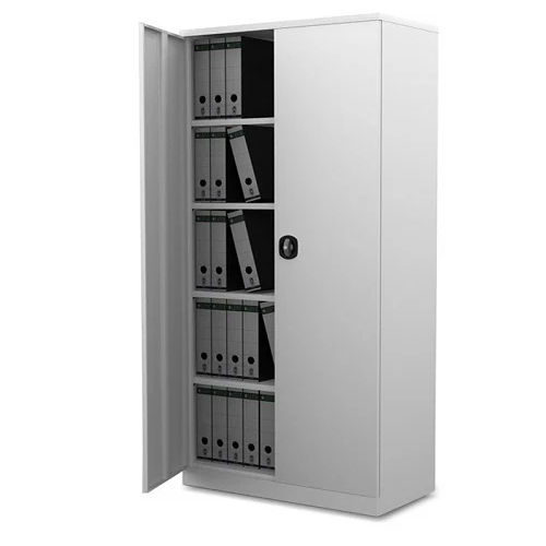 White Double Door File Cupboard