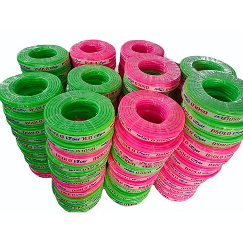 Green And Pink High Grade Pvc Flexible Garden Pipe