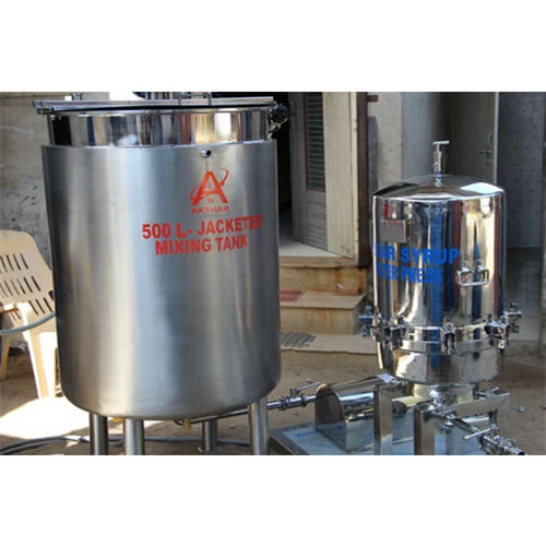 Sugar Syrup Mixing Tank With Filter Machine Application: Industrial