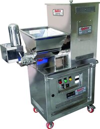 Peda Cutting Machine - Stainless Steel, 500x400x800 Mm | 1.5 Kw, 80 Kg, 220v, Adjustable Cutting Speed For Efficient, Hygienic Sweet Shop Use